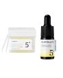 numbuzin - No.5+ Glutathione Vitamin Concentrated Toner Pad - 180ml/70pads (1pcs) & Sreum - 10ml (1pcs) Set
