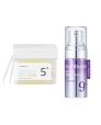 numbuzin - No.5+ Glutathione Vitamin Concentrated Toner Pad - 180ml/70pads (1pcs) & No.9 NAD+ BIO Lifting-sil Essence - 10ml (1pcs) Set